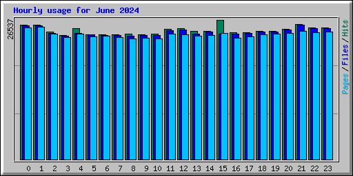 Hourly usage for June 2024